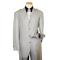Steve Harvey Collection Grey Checks French Cuffs Super 120's Merino Wool Suit